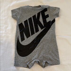 Nike Black and Gray Kids Bodysuit